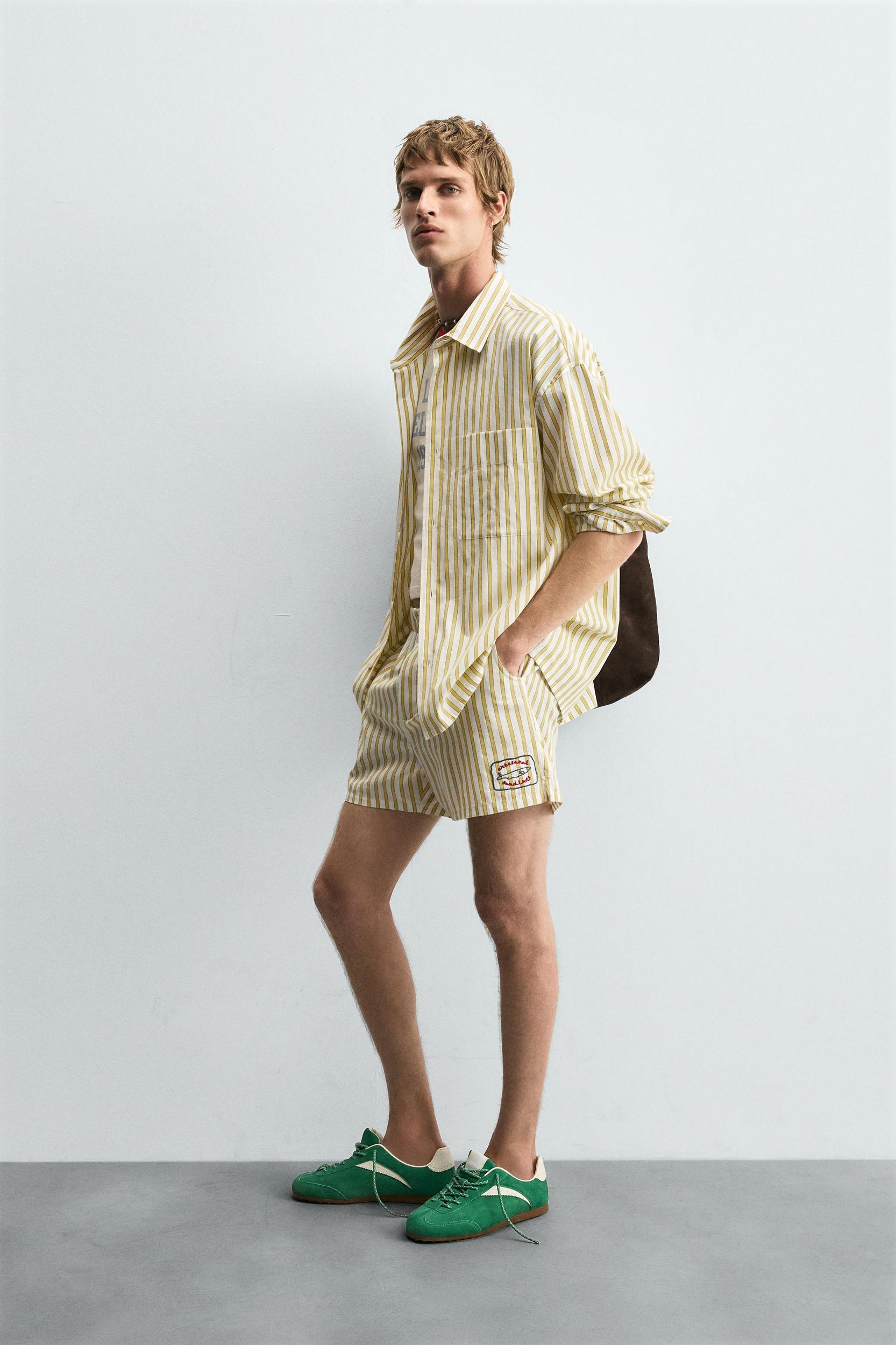 STRIPED SHIRT WITH POCKET Product Image