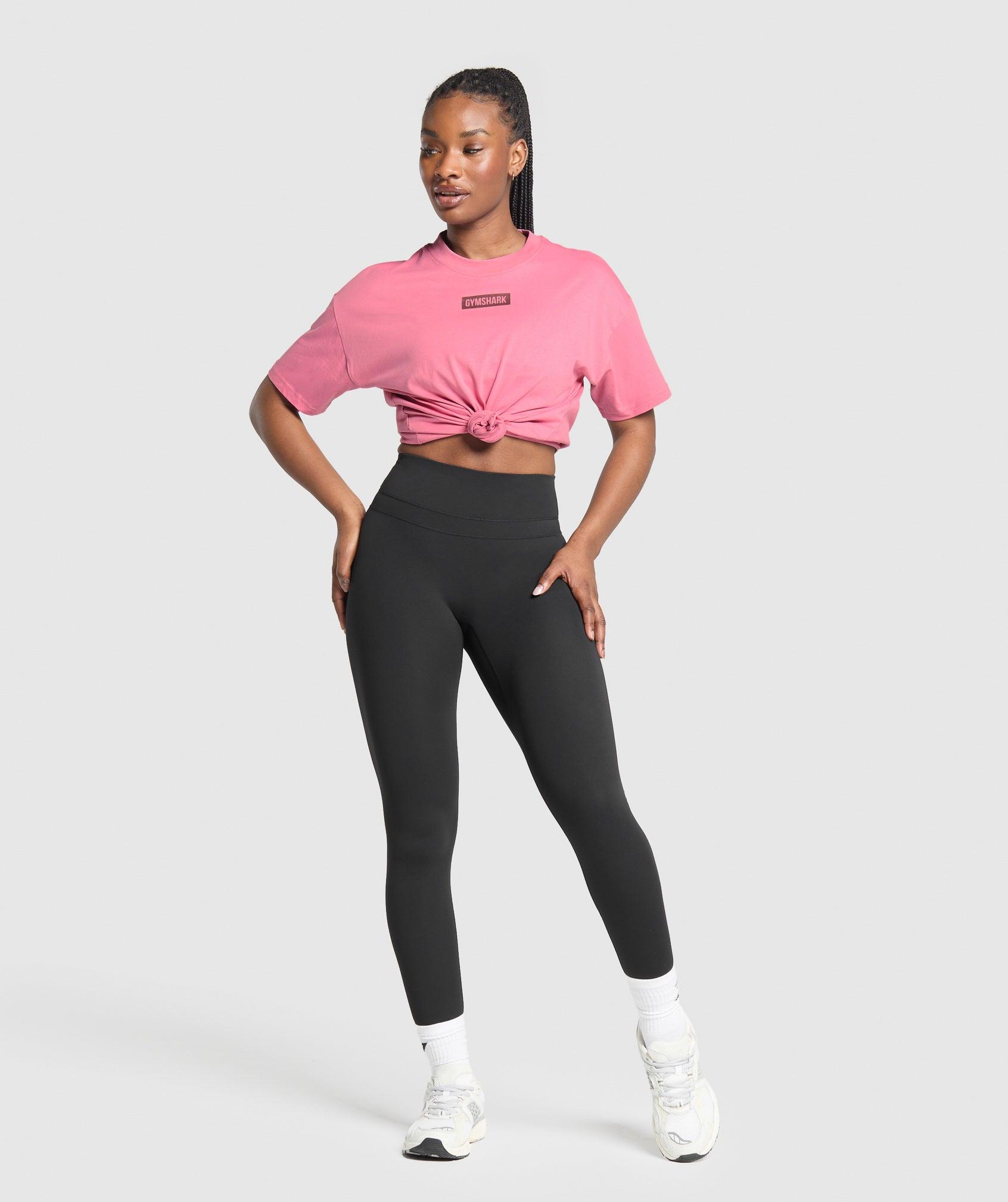 Gymshark Block Oversized T-Shirt - Sunset Pink Female Product Image