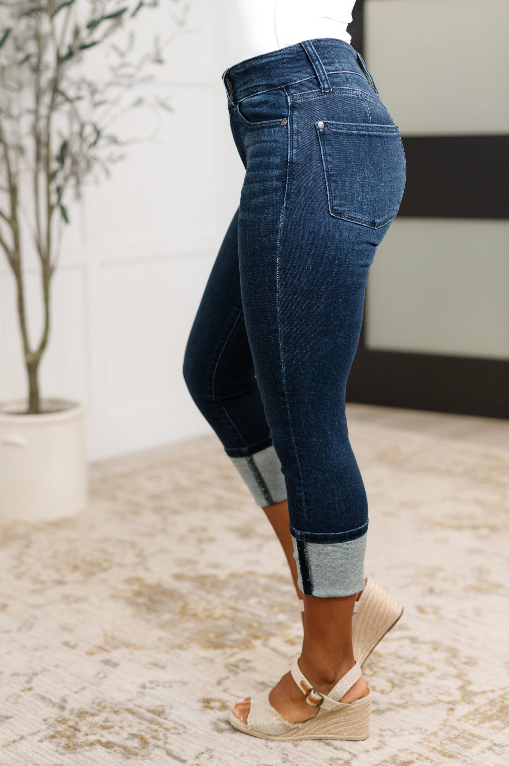 Corrine Mid Rise Control Top Vintage Straight Jeans Product Image