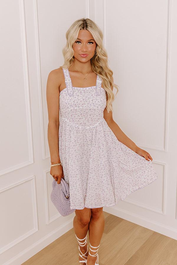 French Countryside Floral Mini Dress Product Image