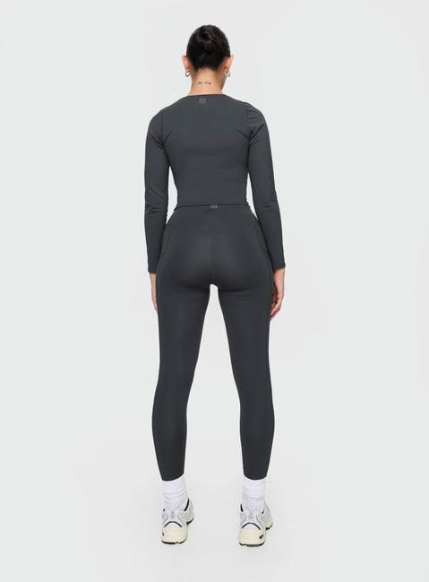 Thriving Activewear Top Grey Product Image