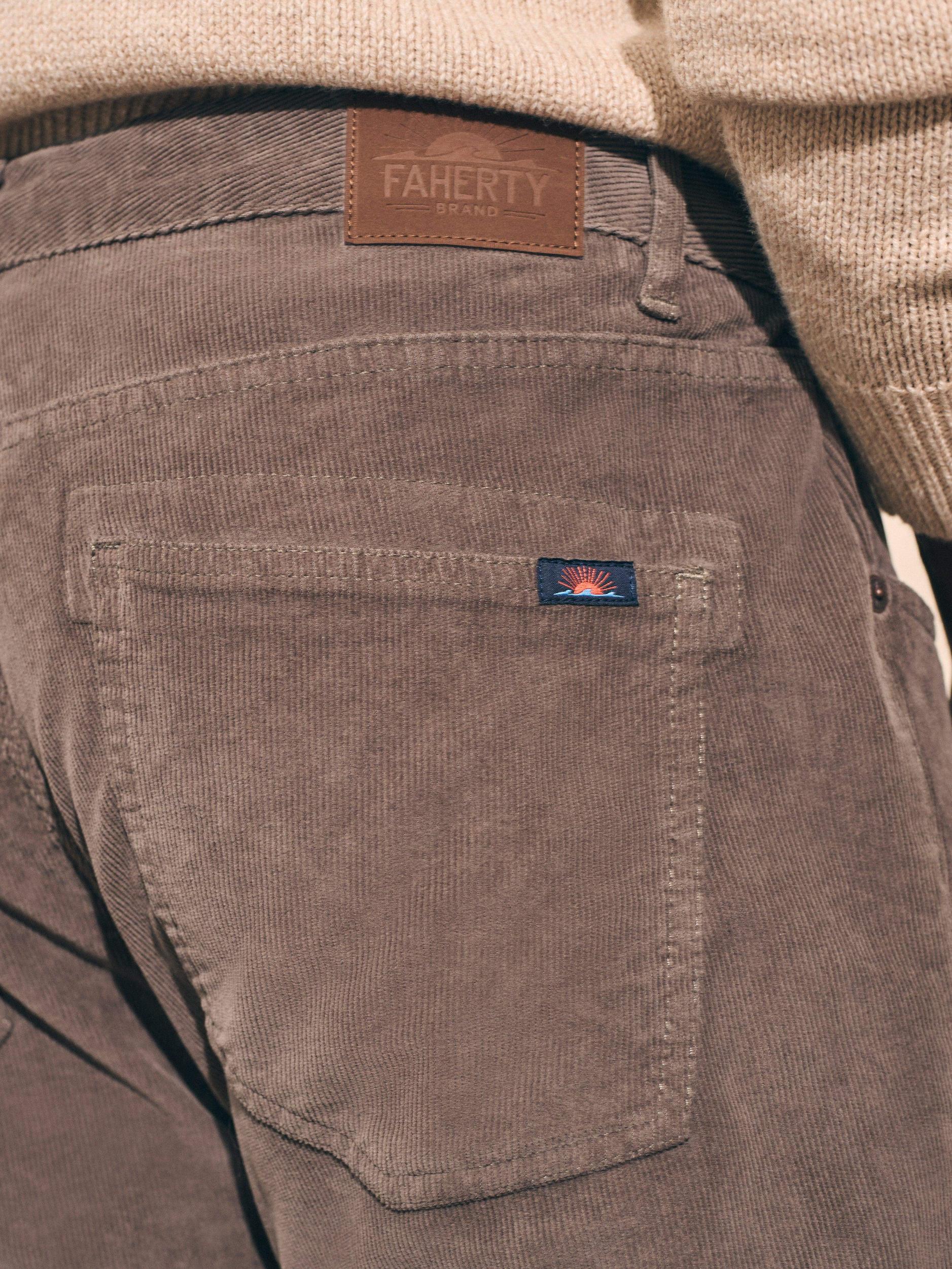 Stretch Corduroy 5-Pocket Pant (30" Inseam) - Rugged Grey Male Product Image