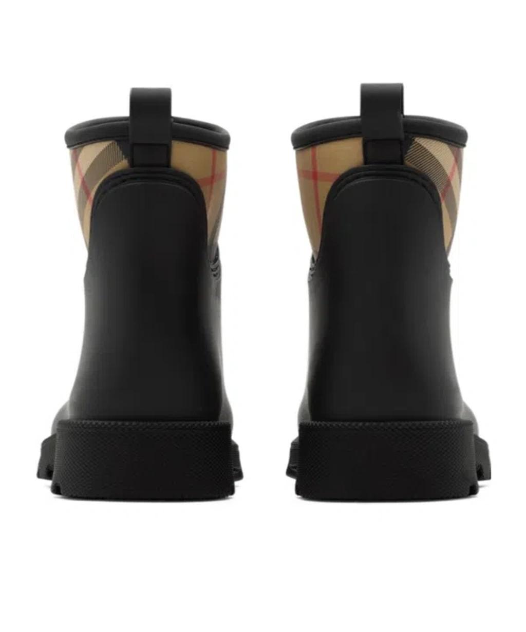 BURBERRY Women Marsh Stamp Rubber Ankle Boots In Gray Product Image