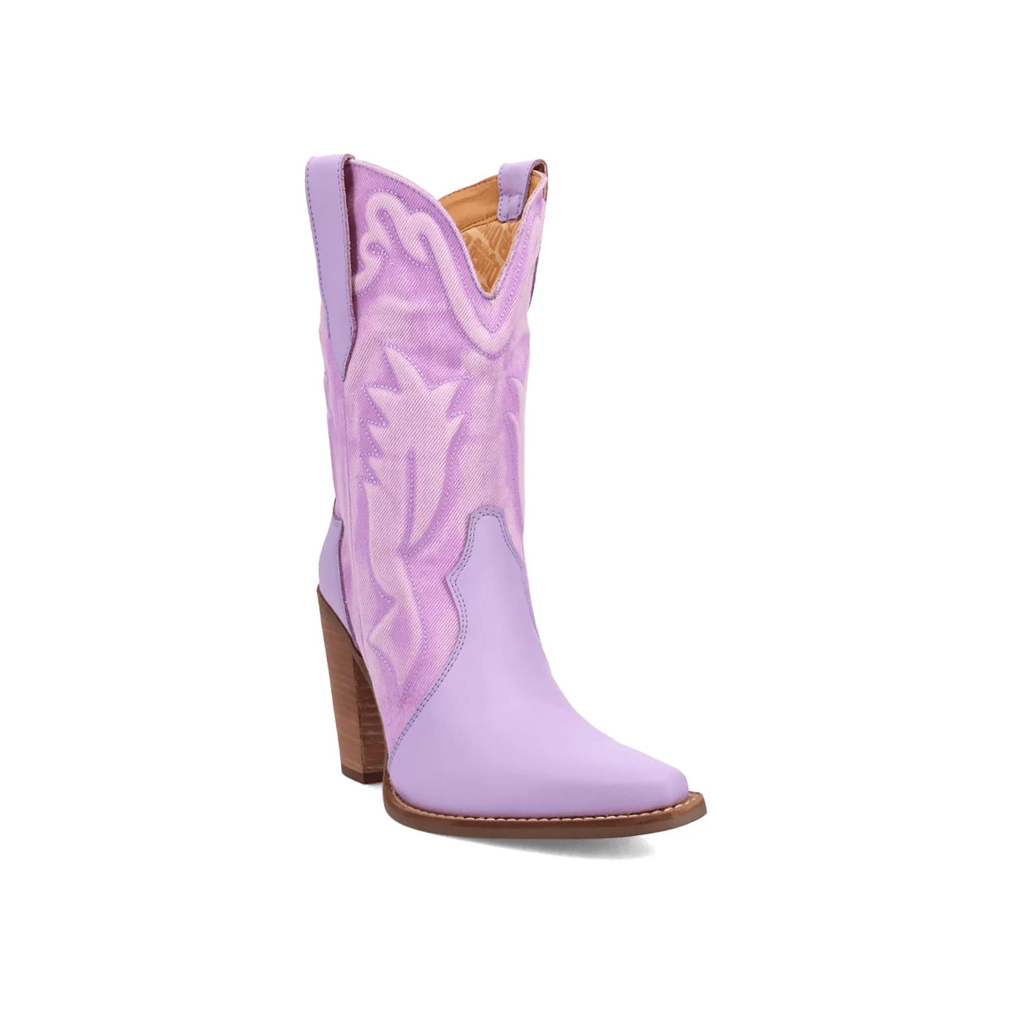 Dingo Tipsy Womens Leather Boots Purple Product Image