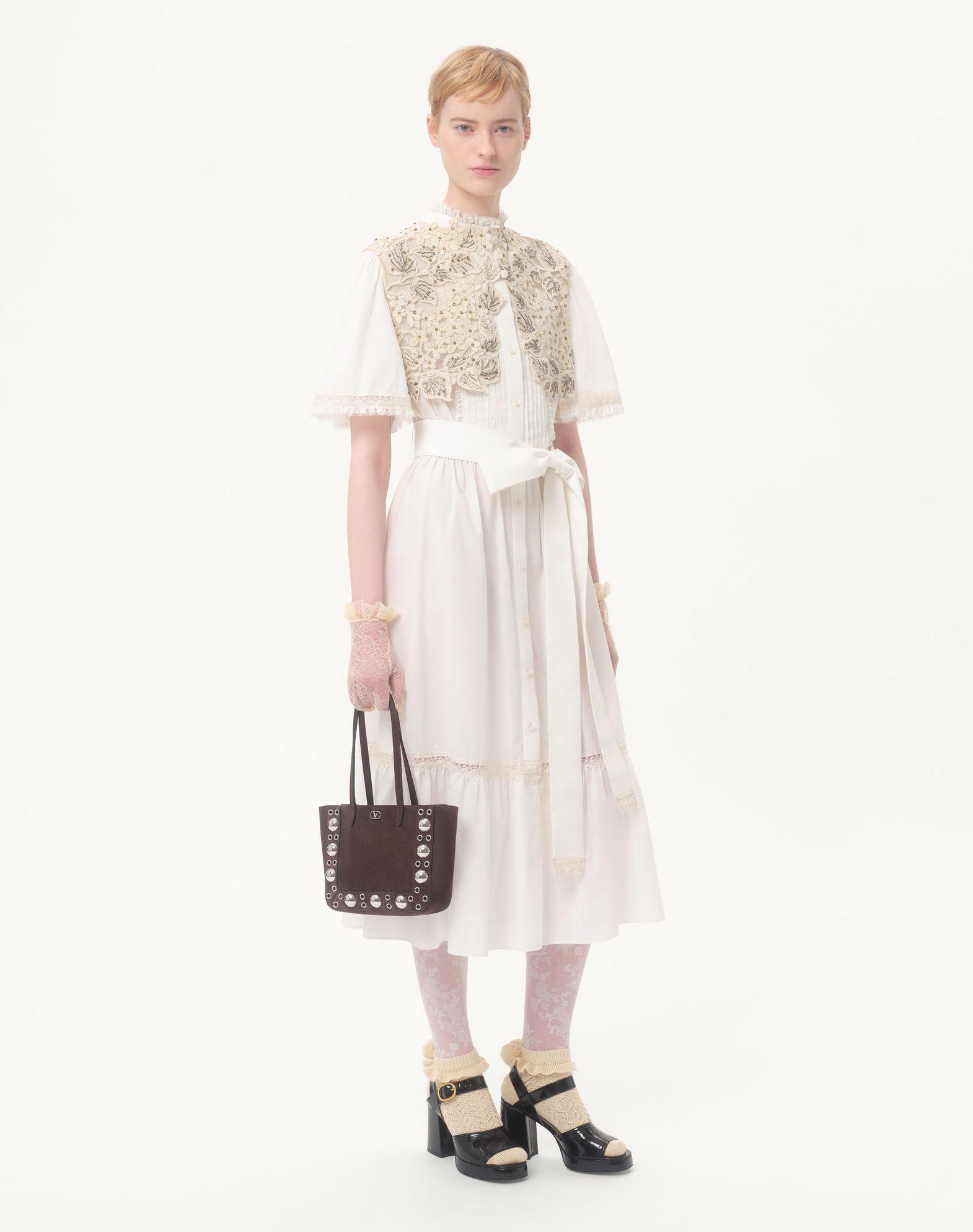 Valentino Garavani Nellcôte Mini Suede Shopping Bag Product Image