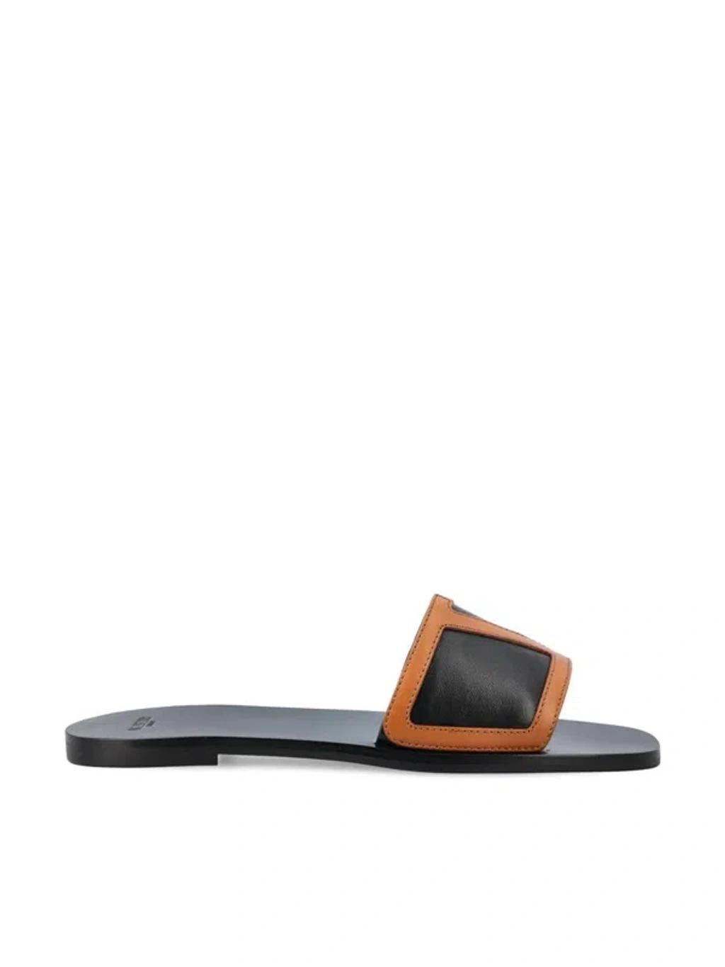 VALENTINO GARAVANI Viva Superstar Slide Sandal In Nappa Leather In Black Product Image