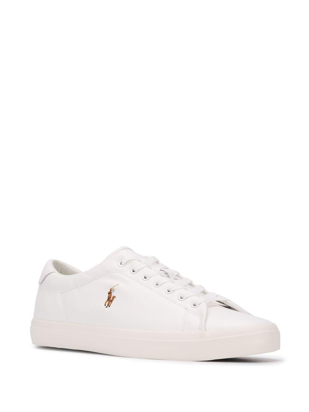 low top contrast logo sneakers Product Image