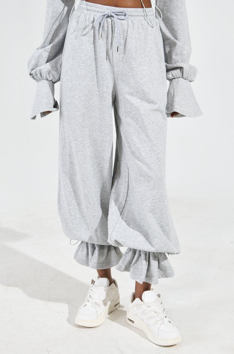 A CALM FLEX JOGGER PANT IN HEATHER GREY Product Image