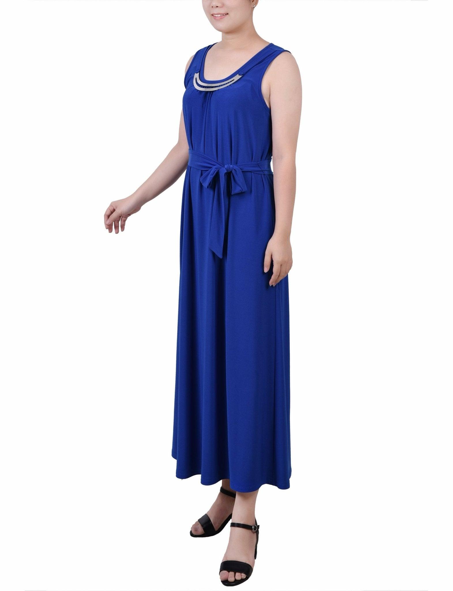 Surf The Web Ankle Length Sleeveless Dress - Petite Product Image