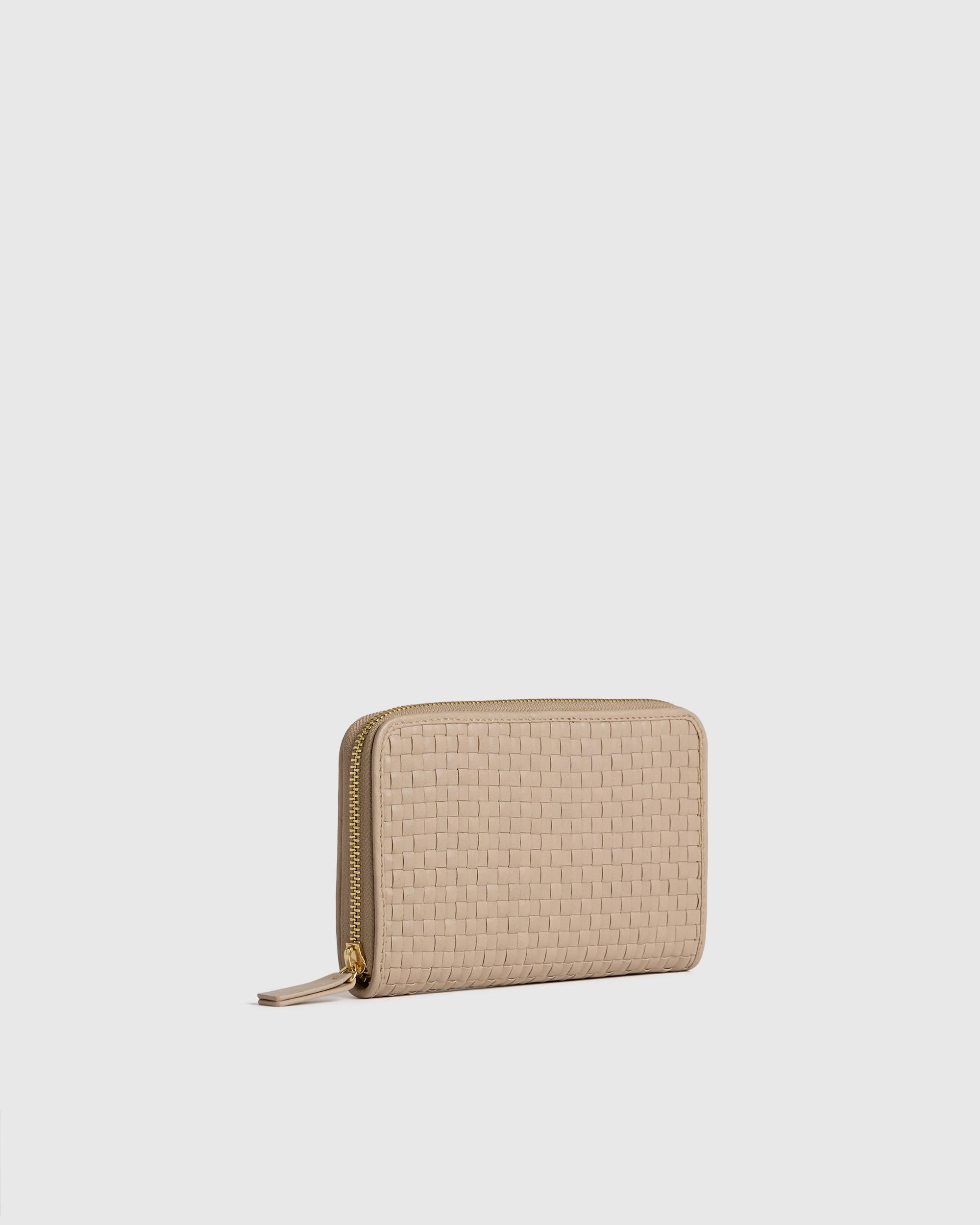 Quince | Women's Italian Leather Handwoven Continental Wallet Product Image