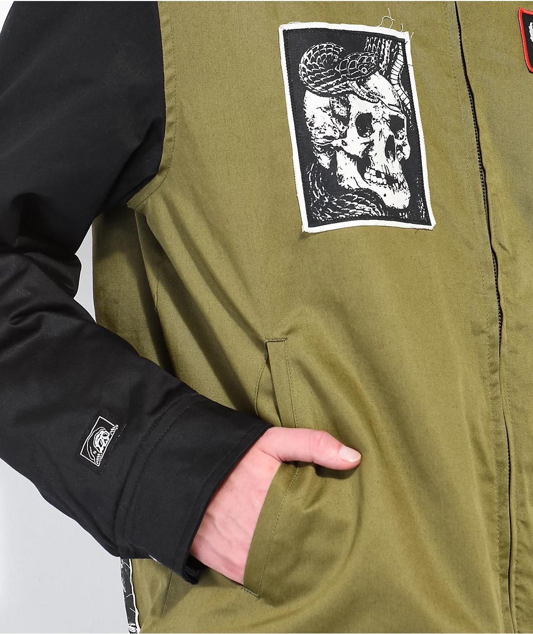 Lurking Class By Sketchy Tank DIY Gas Station Black & Green Jacket Product Image