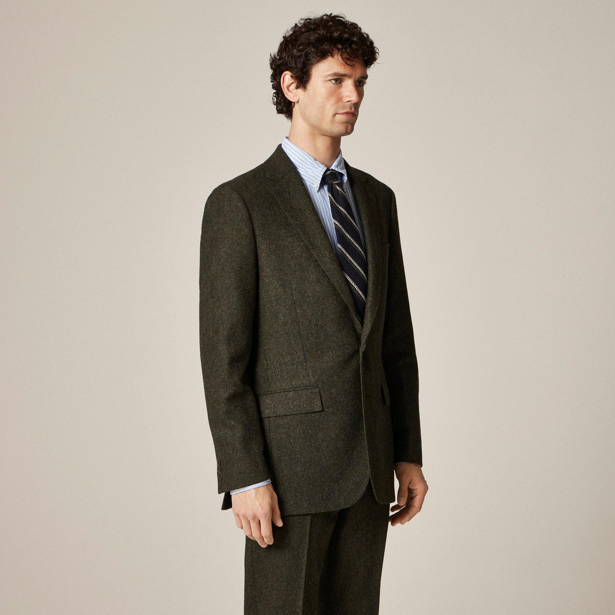 Ludlow Slim-fit suit jacket in English donegal wool tweed Product Image