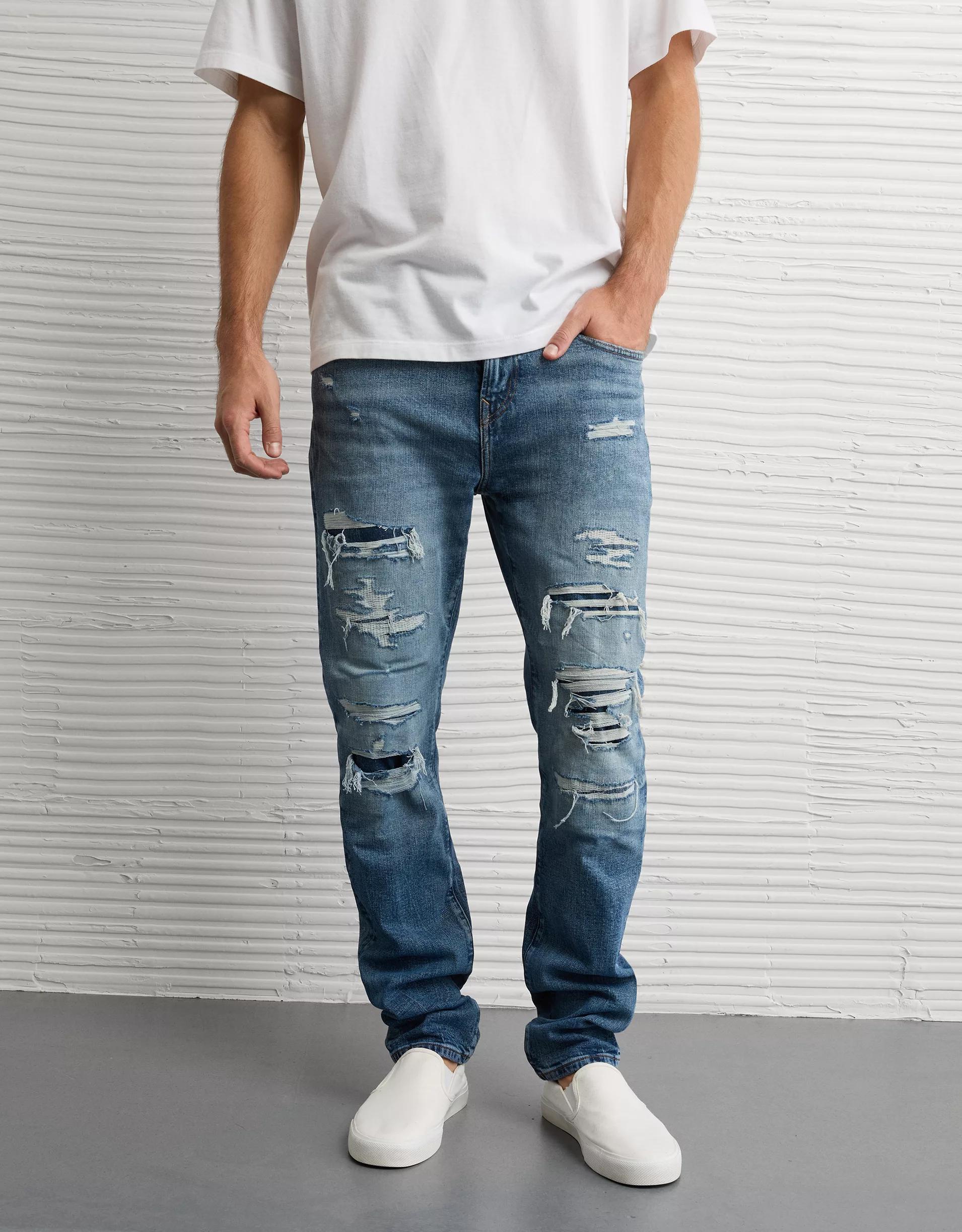 AE AirFlex+ TENCEL™ Fibers Patched Athletic Fit Jean Product Image