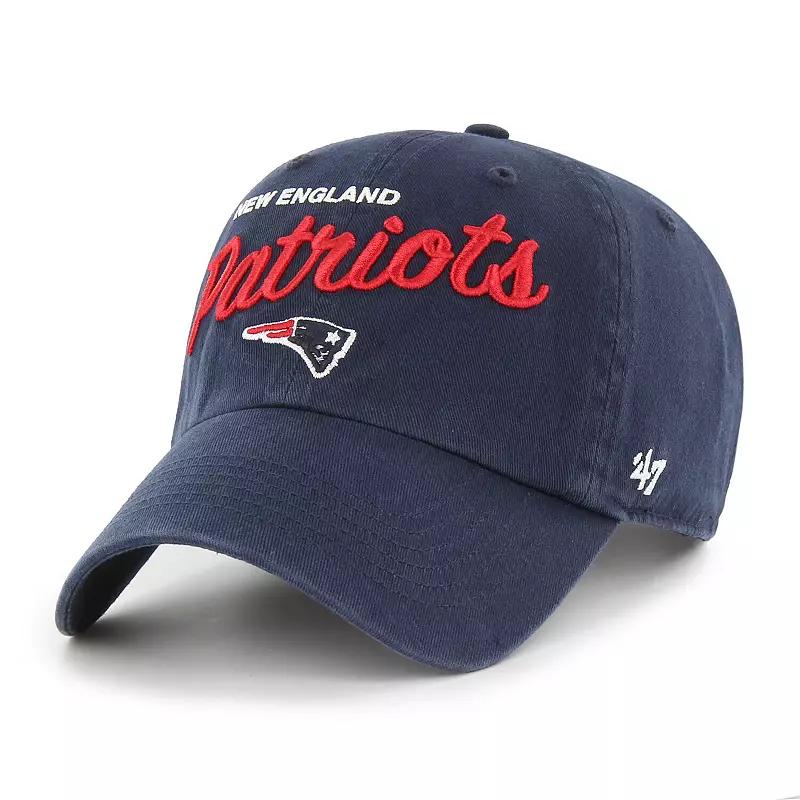 Men's '47 Navy New England Patriots Ridgeway Clean Up Adjustable Hat, Blue Product Image