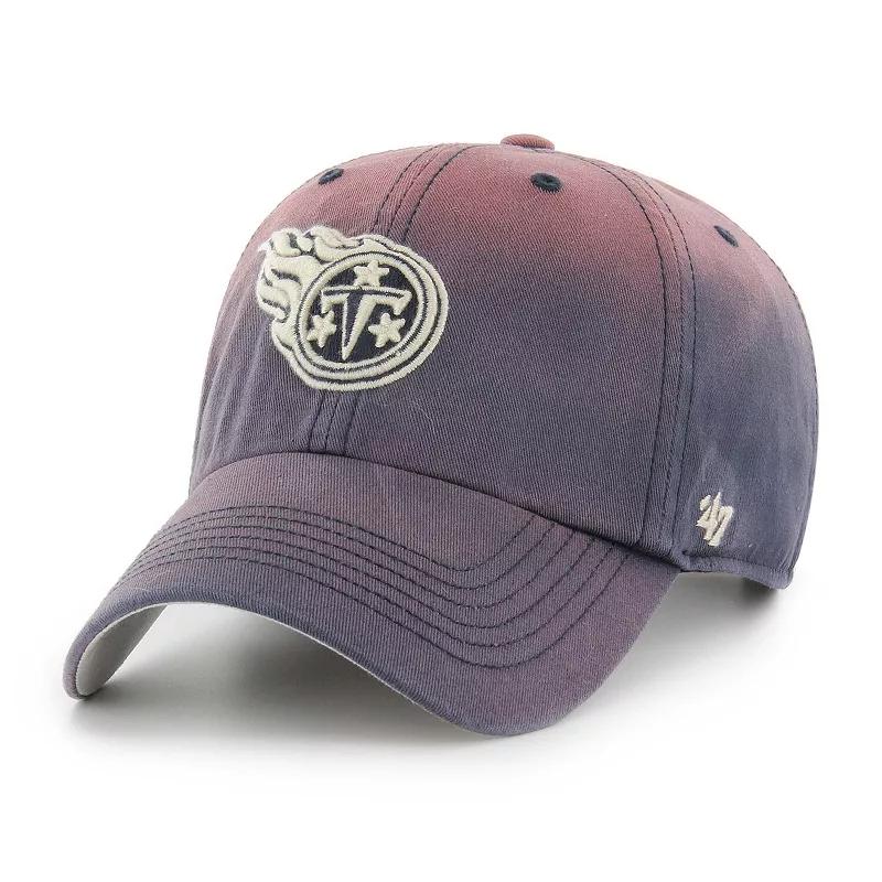 Men's '47  Navy Tennessee Titans Dusted Relaxed Clean Up Adjustable Hat, Blue Product Image