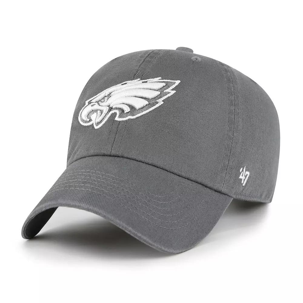 Women's '47 Gray Philadelphia Eagles Bright Side Clean Up Adjustable Hat, Grey Product Image