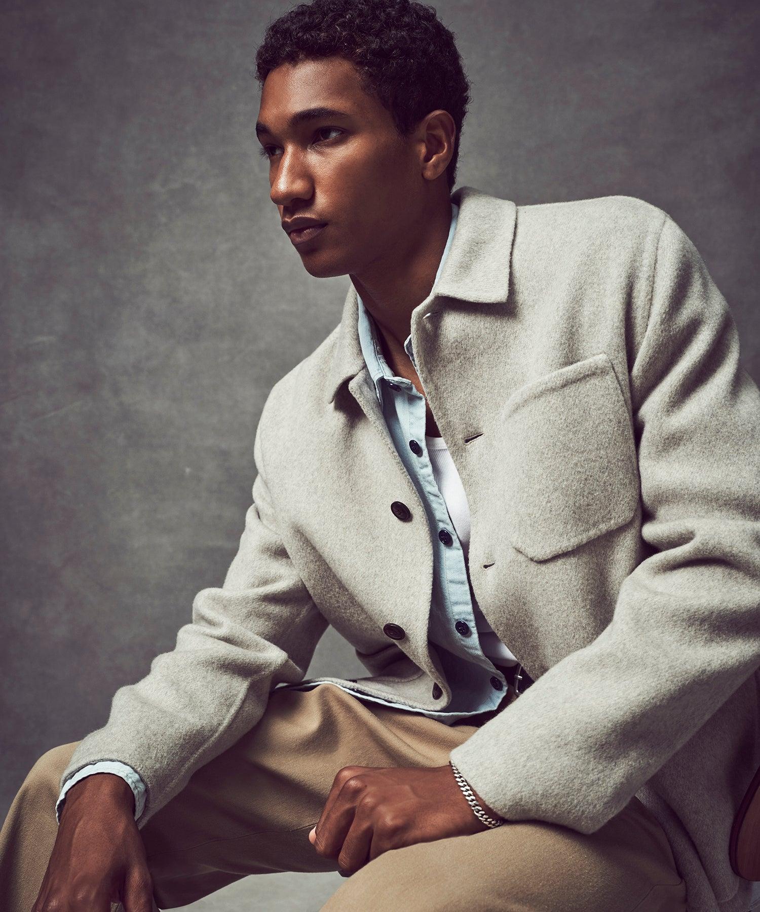 Italian Cashmere Chore Coat Product Image