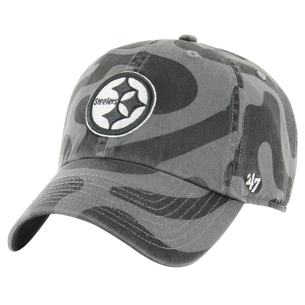 Women's '47 Charcoal Pittsburgh Steelers Freeform Clean Up Adjustable Hat Product Image