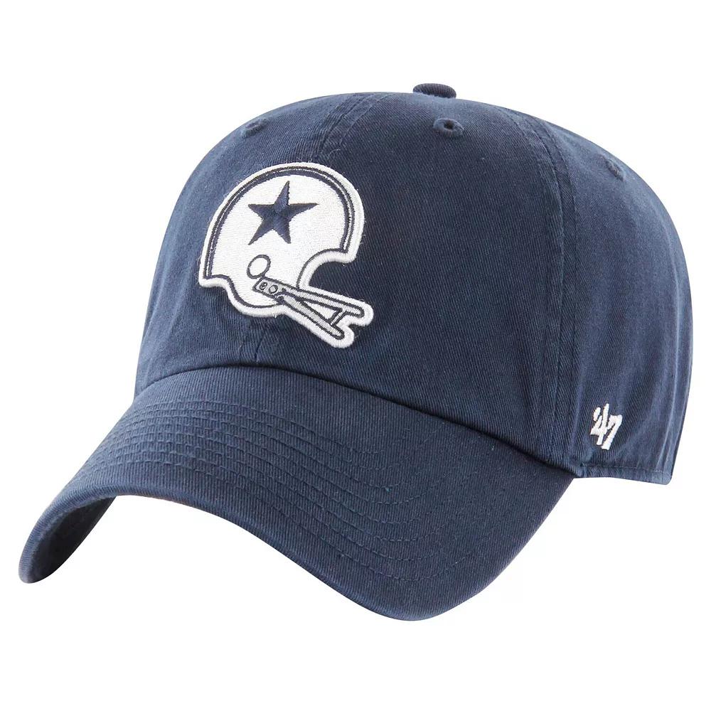Men's '47 Navy Dallas Cowboys Helmet Clean Up Adjustable Hat, Blue Product Image