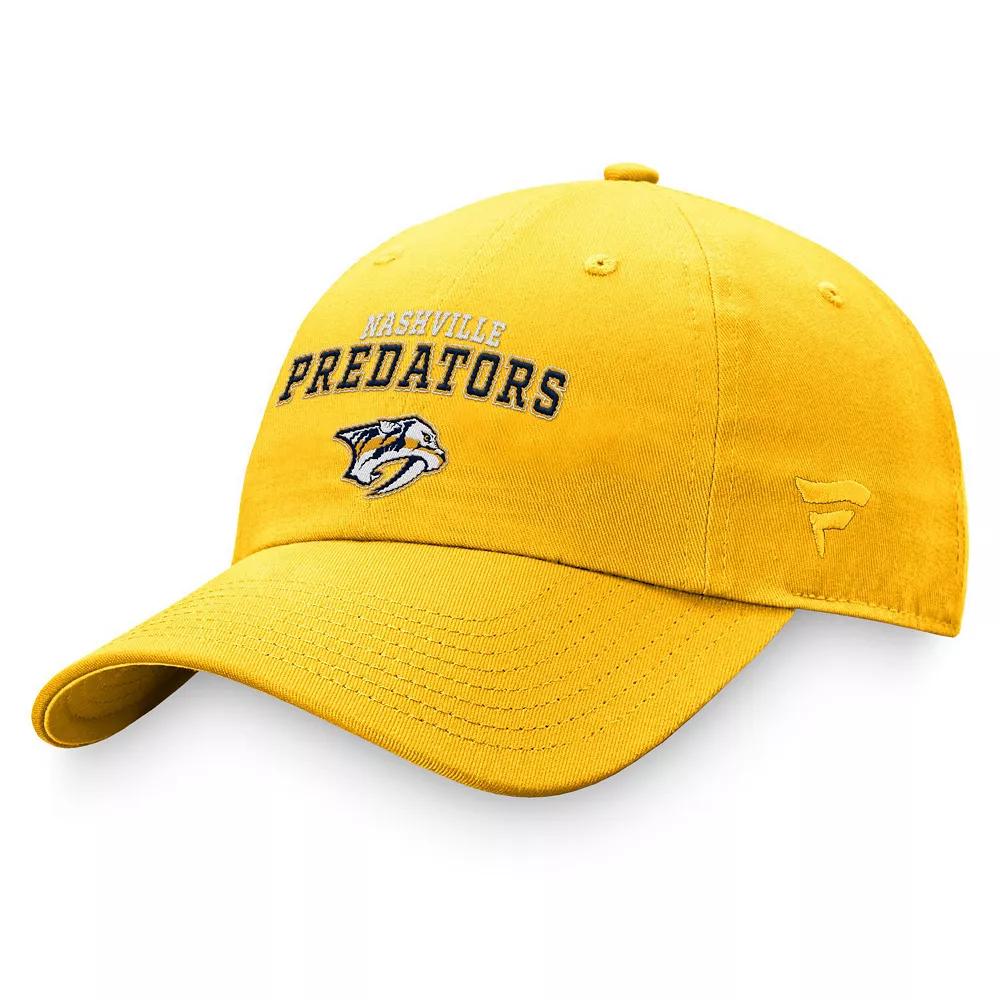 Women's Fanatics Branded Gold Nashville Predators Fundamental Two-Hit Adjustable Hat, Pdt Gold Product Image