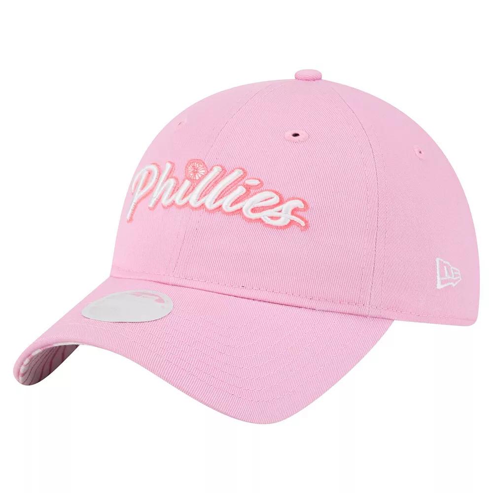 Women's New Era Pink Miami Heat Gameday Preppy 9TWENTY Adjustable Hat Product Image