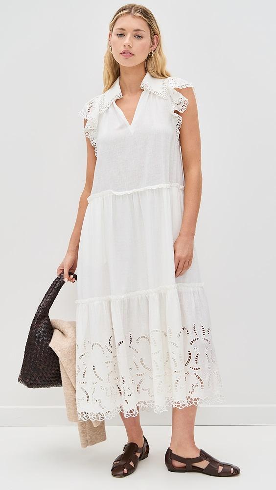 Sea Marja Embroidery Flutter Sleeve Dress | Shopbop Product Image