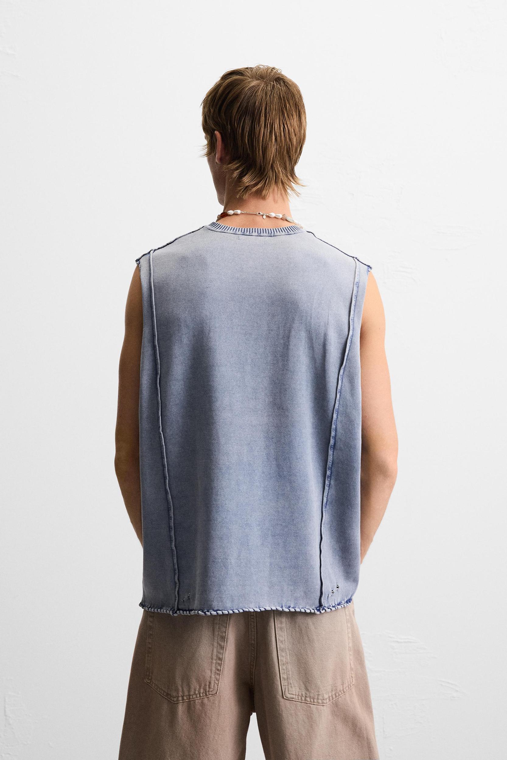 WASHED KNIT TANK TOP Product Image