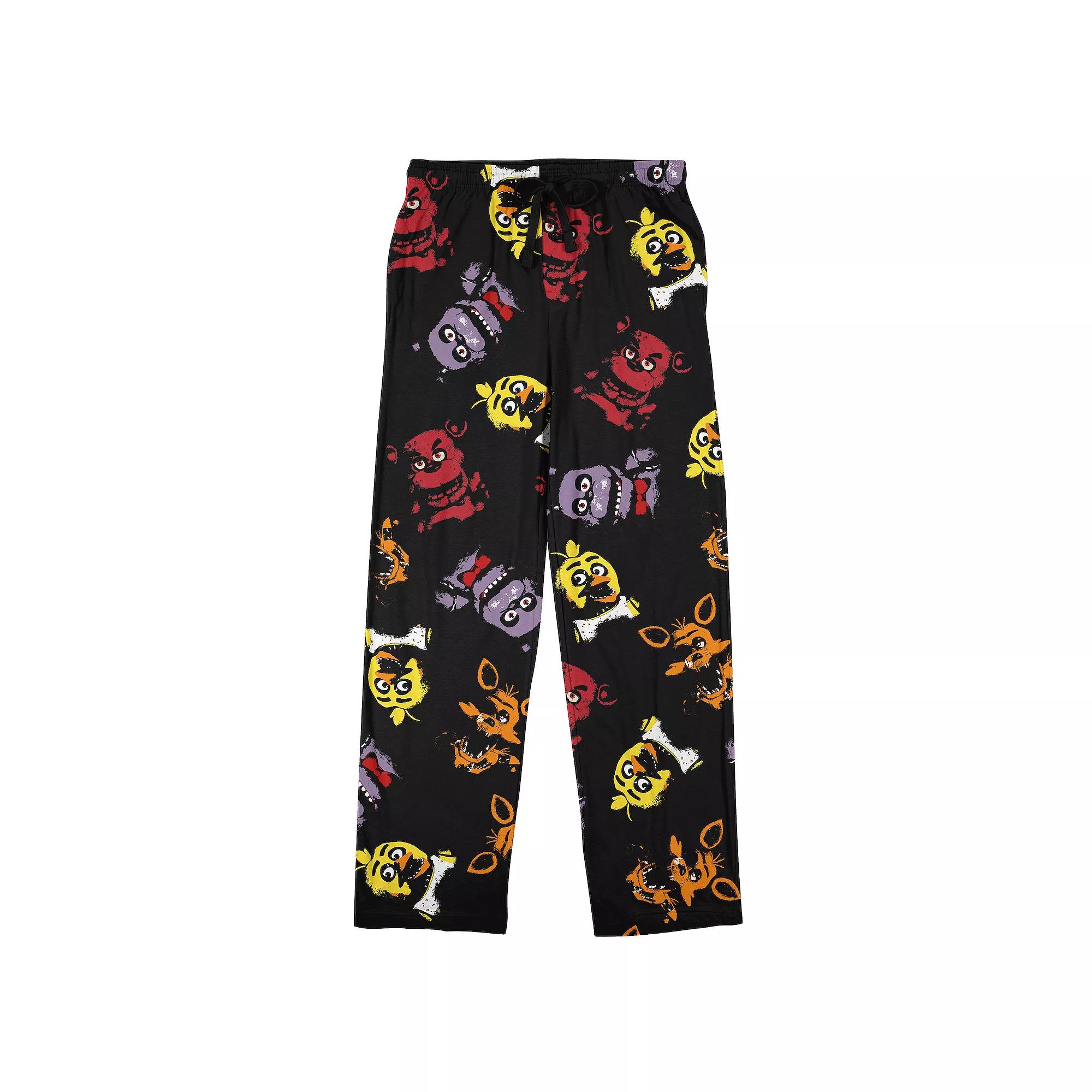 Men's Five Nights At Freddy's Pajama Pants, Size: XXL, Black Product Image
