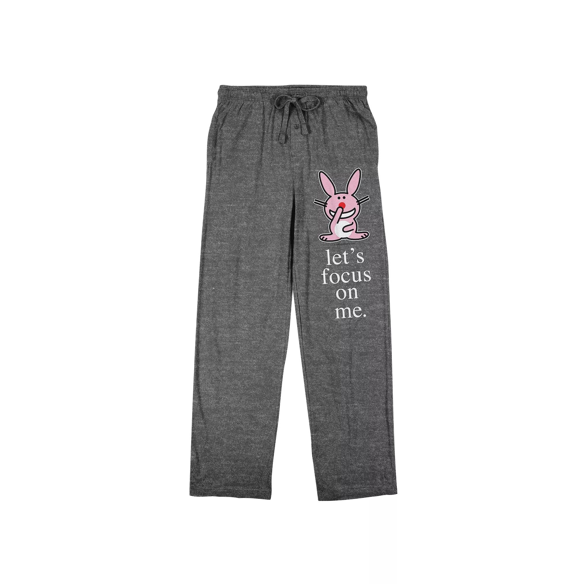Men's It's Happy Bunny Let's Focus on Me Pajama Pants,  Product Image