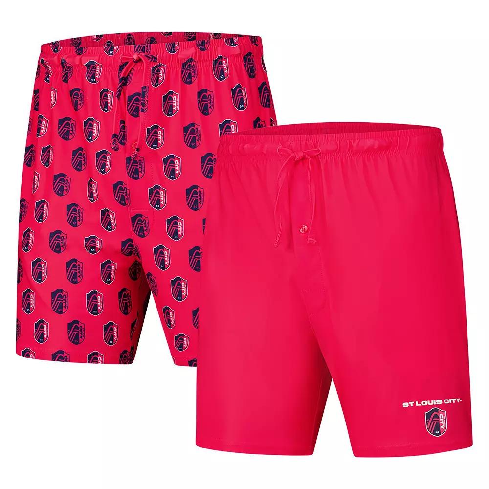 Men's Concepts Sport Red St. Louis City SC Record 2-Pack Short Set,  Product Image