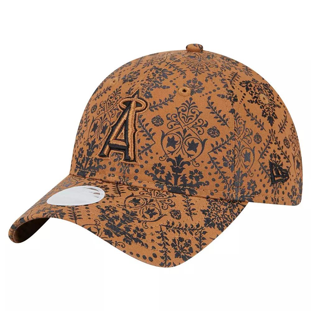 Women's New Era Brown Los Angeles Angels Vintage Deco 9TWENTY Adjustable Hat Product Image