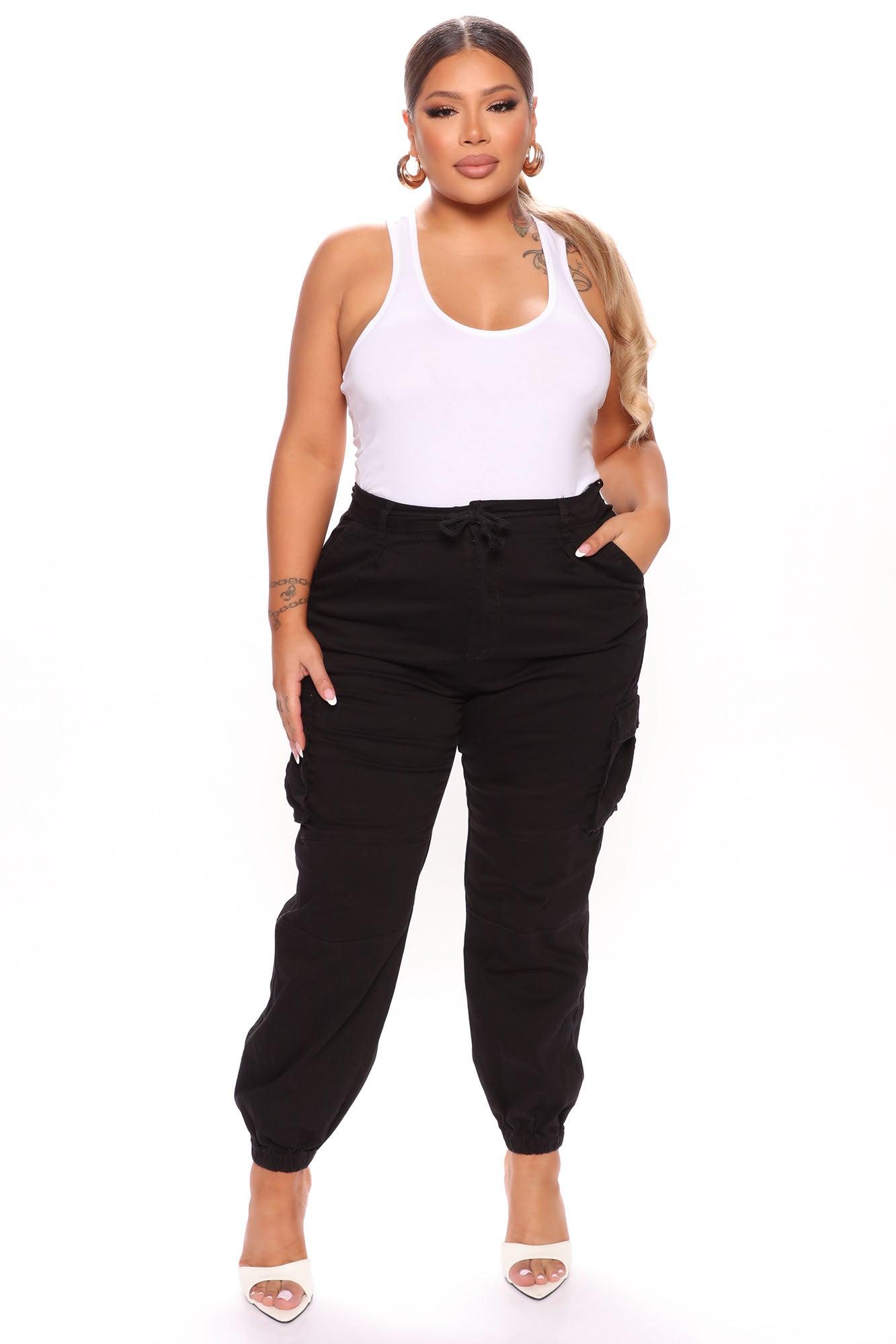 Victoria Cargo Pants - Black Product Image