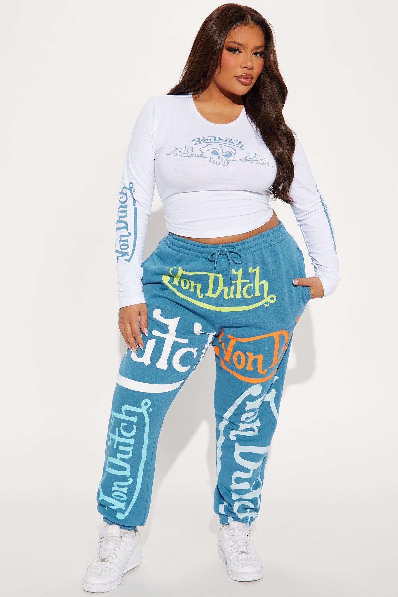 Von Dutch Skull Long Sleeve Top - White/combo Product Image