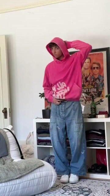 All We Need Is Love Print Pink Washed Hoodie Product Image