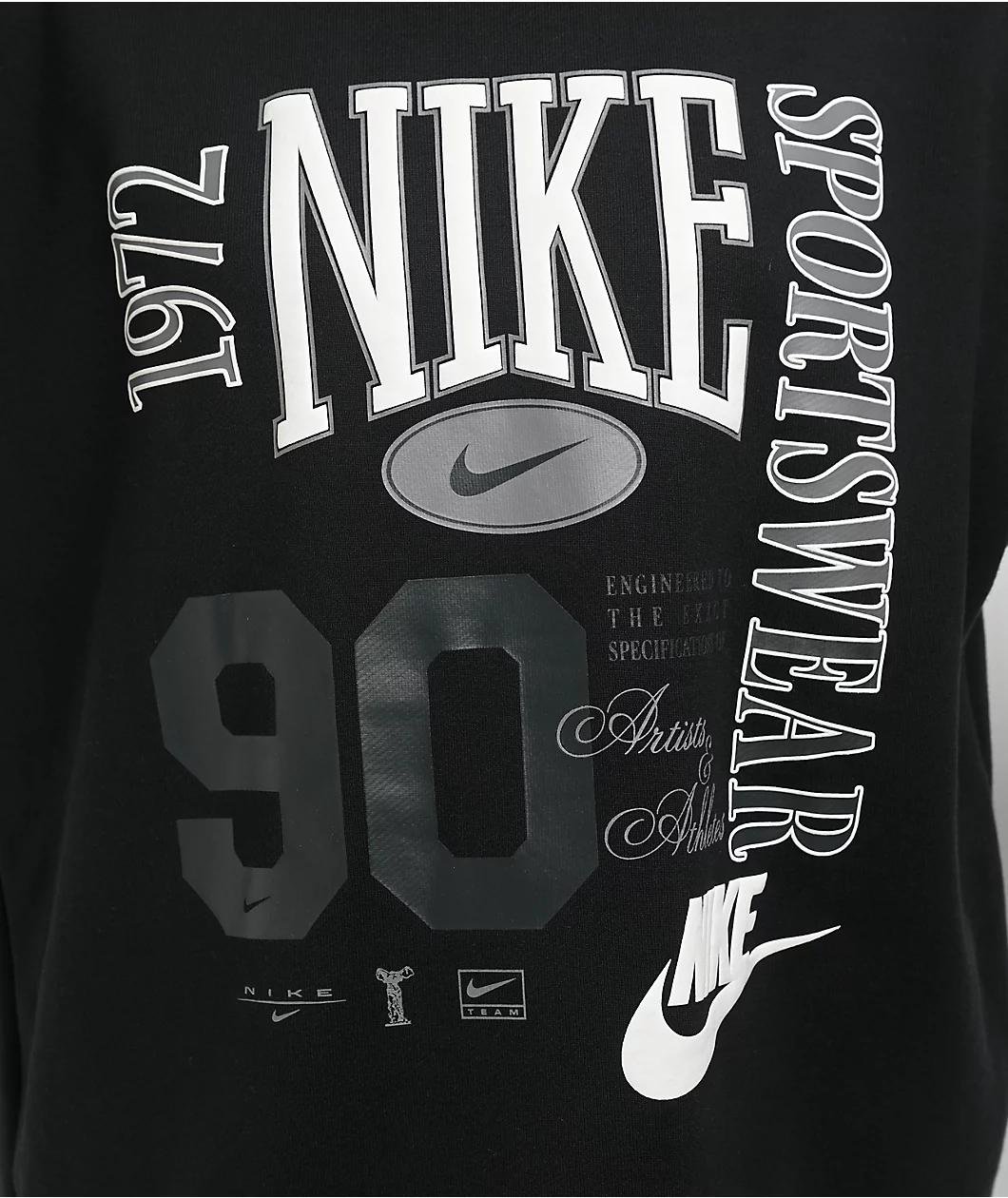 Nike Sportswear Street Black Crewneck Sweatshirt Product Image