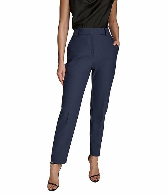 Donna Karan High-Rise Slim Leg Ankle Length Pant Product Image