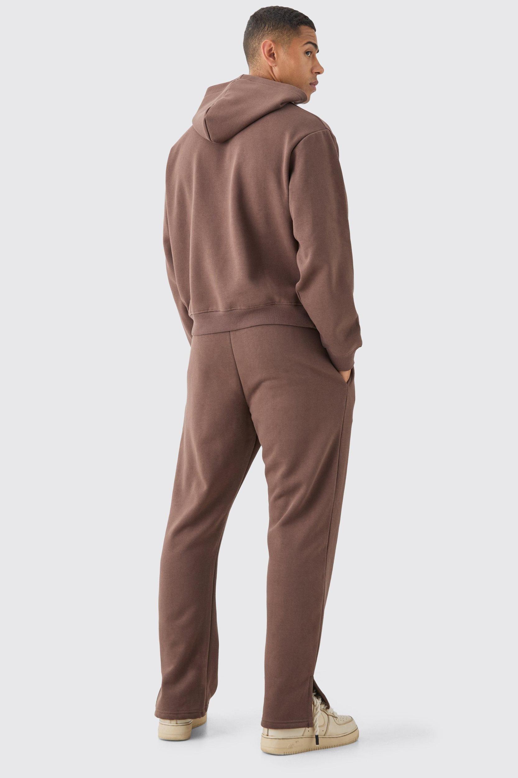 Limited Edition Oversized Boxy Split Hem Tracksuit | boohooMAN USA Product Image