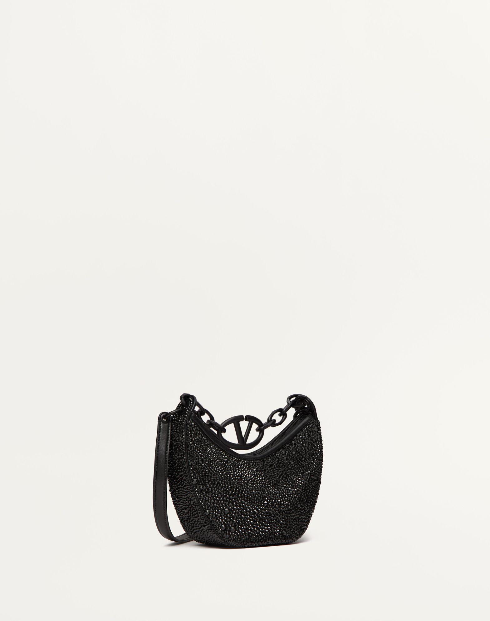 Vlogo Moon Mini Hobo Bag With Rhinestones Product Image