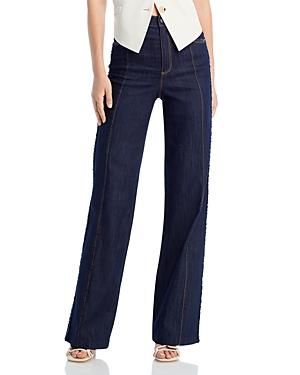 Womens Francine High-Rise Stretch Straight-Leg Jeans Product Image