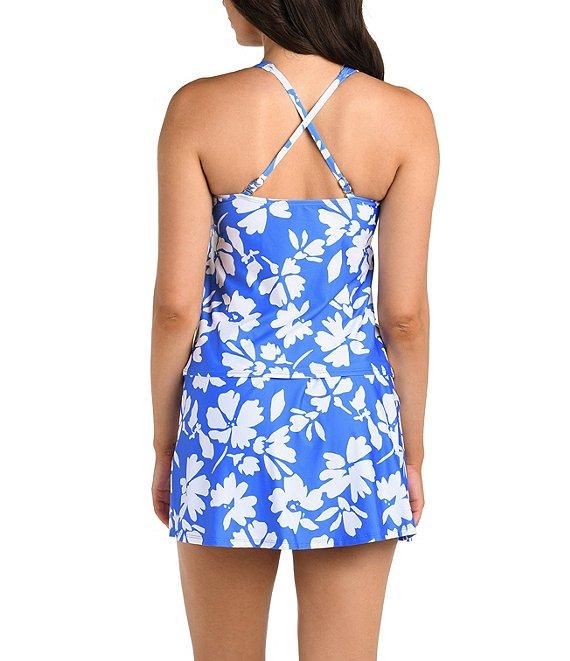 24th & Ocean Marseille Floral Banded Waist Skort Swim Bottom Product Image