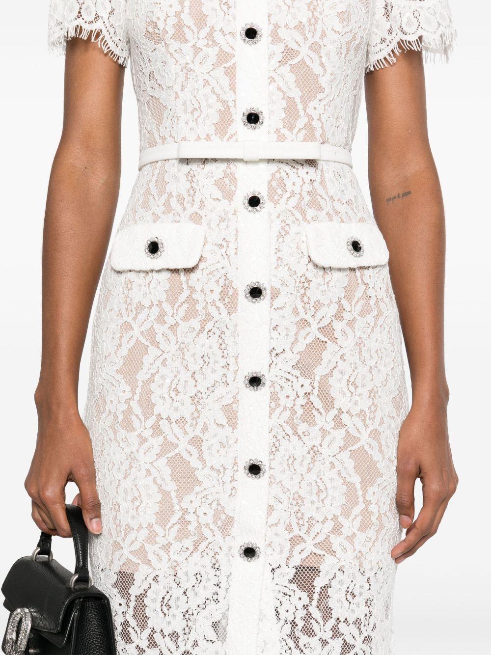 floral-lace midi dress Product Image