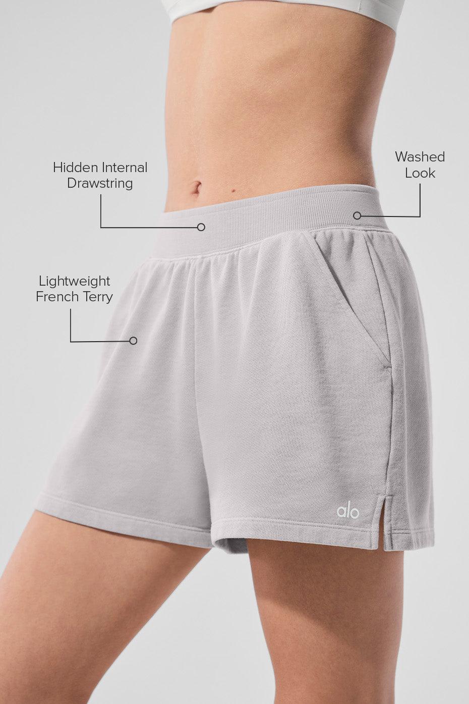 Washed Low Key Sweat Short - Grey Sky Wash Female Product Image