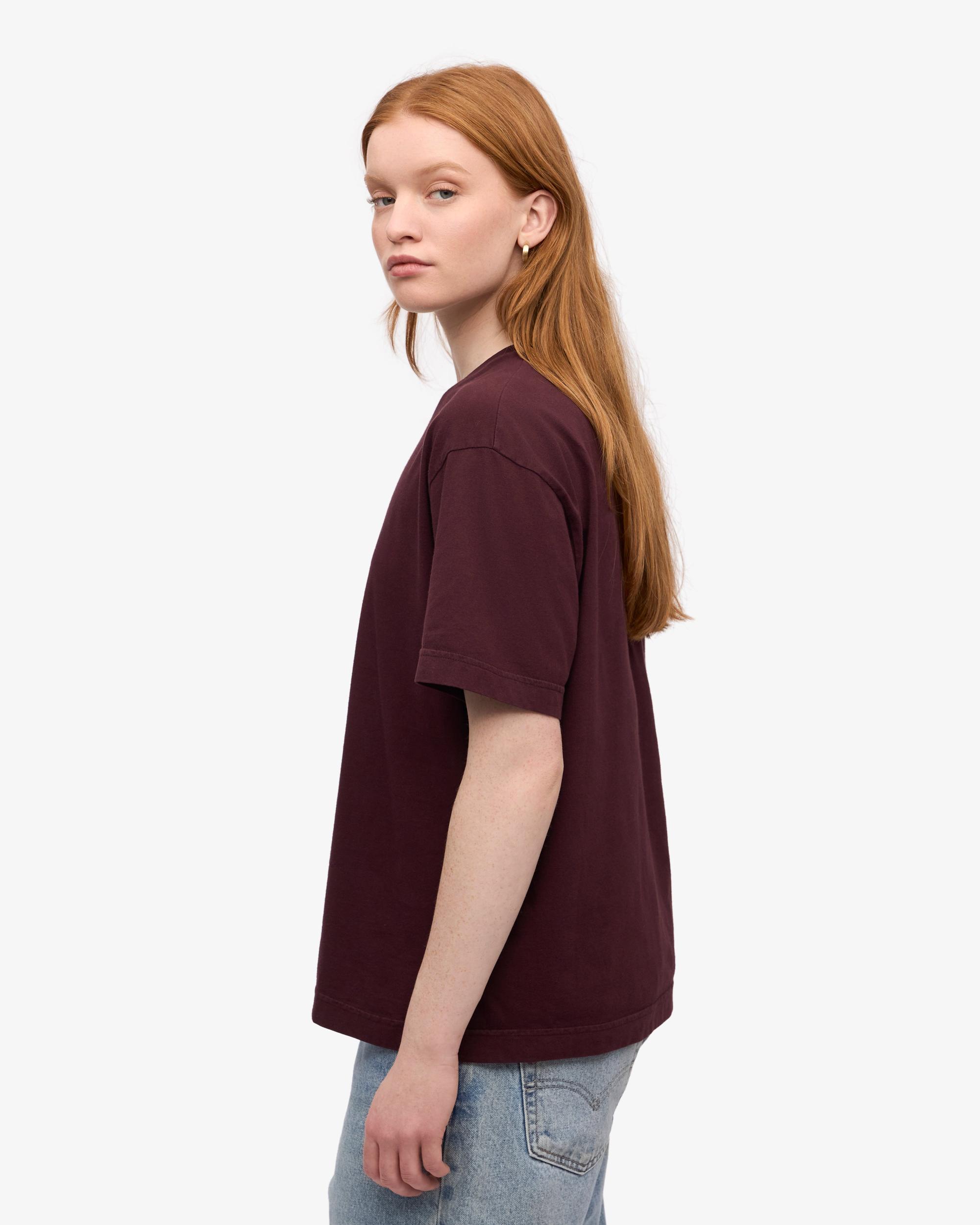 Oversized Organic T-Shirt - Magenta Blaze Product Image