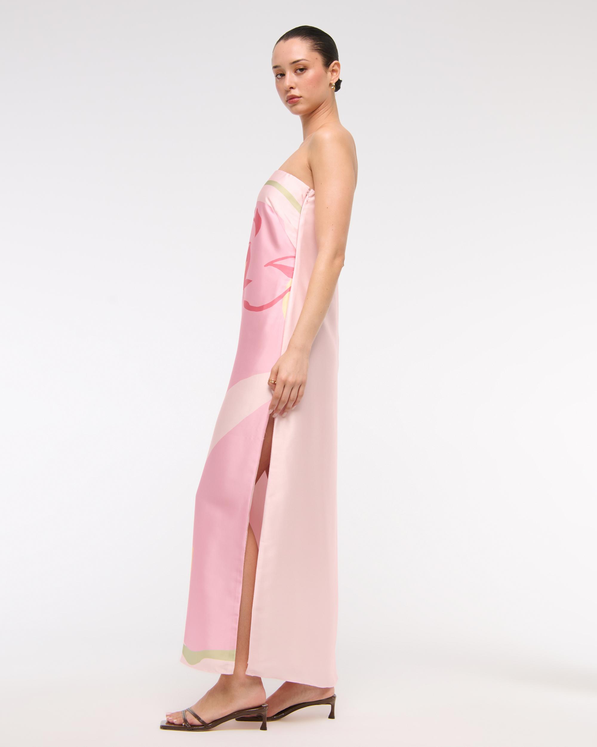 The A&F Julia Strapless Slip Maxi Dress Product Image