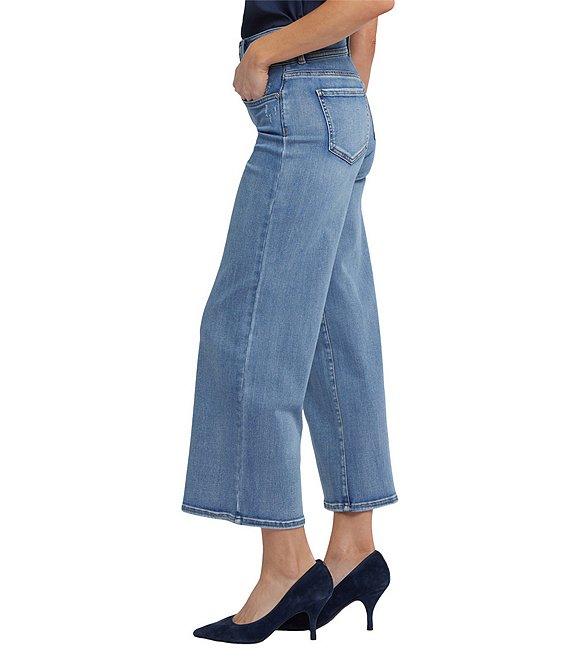 NYDJ Teresa Stretch Denim Lift Tuck® Wide Leg Ankle Jeans Product Image