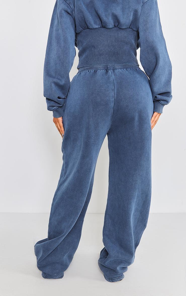 Shape Blue Sweat Seam Detail Wide Leg Sweatpants Product Image