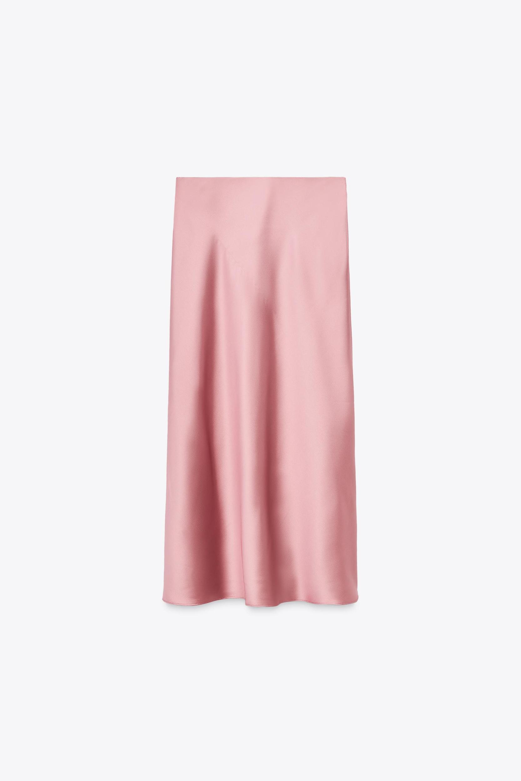 SATIN MIDI SKIRT Product Image