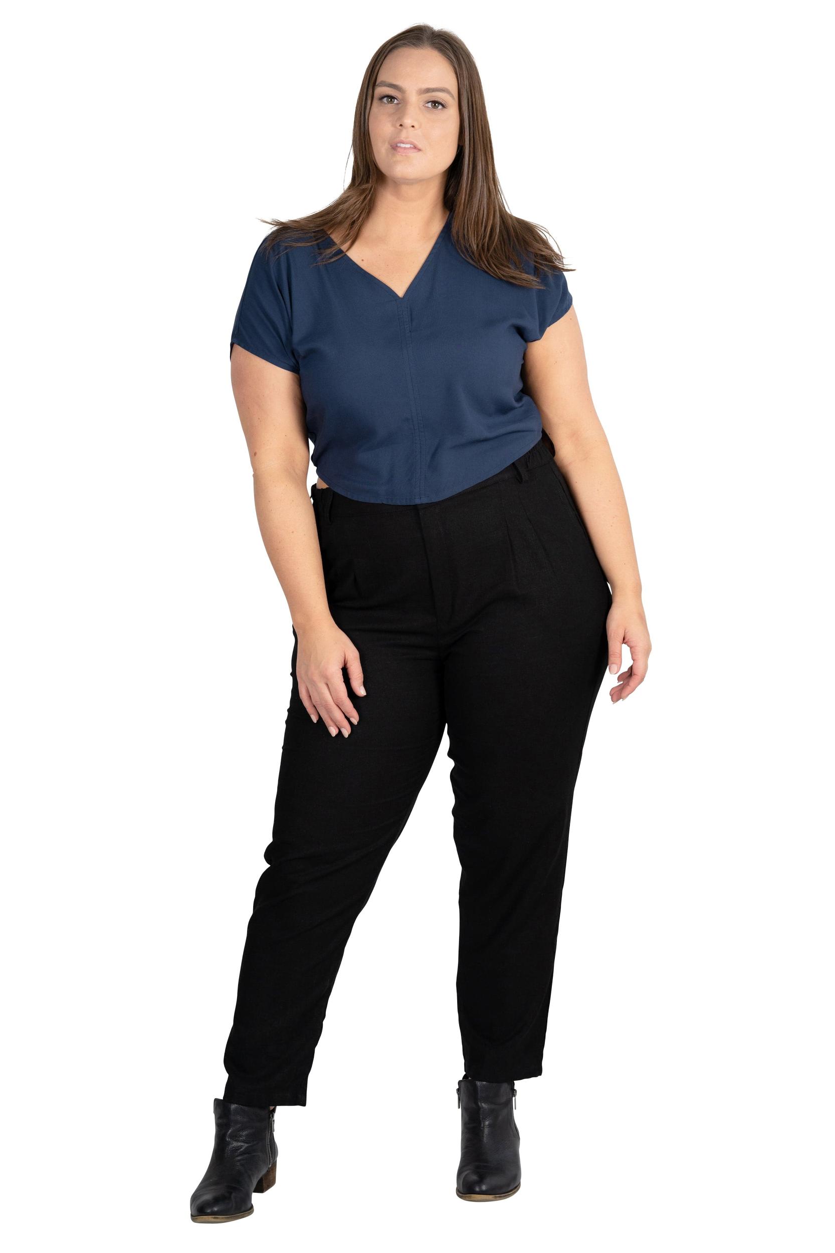 Dolman top in Navy Rayon Challis Product Image