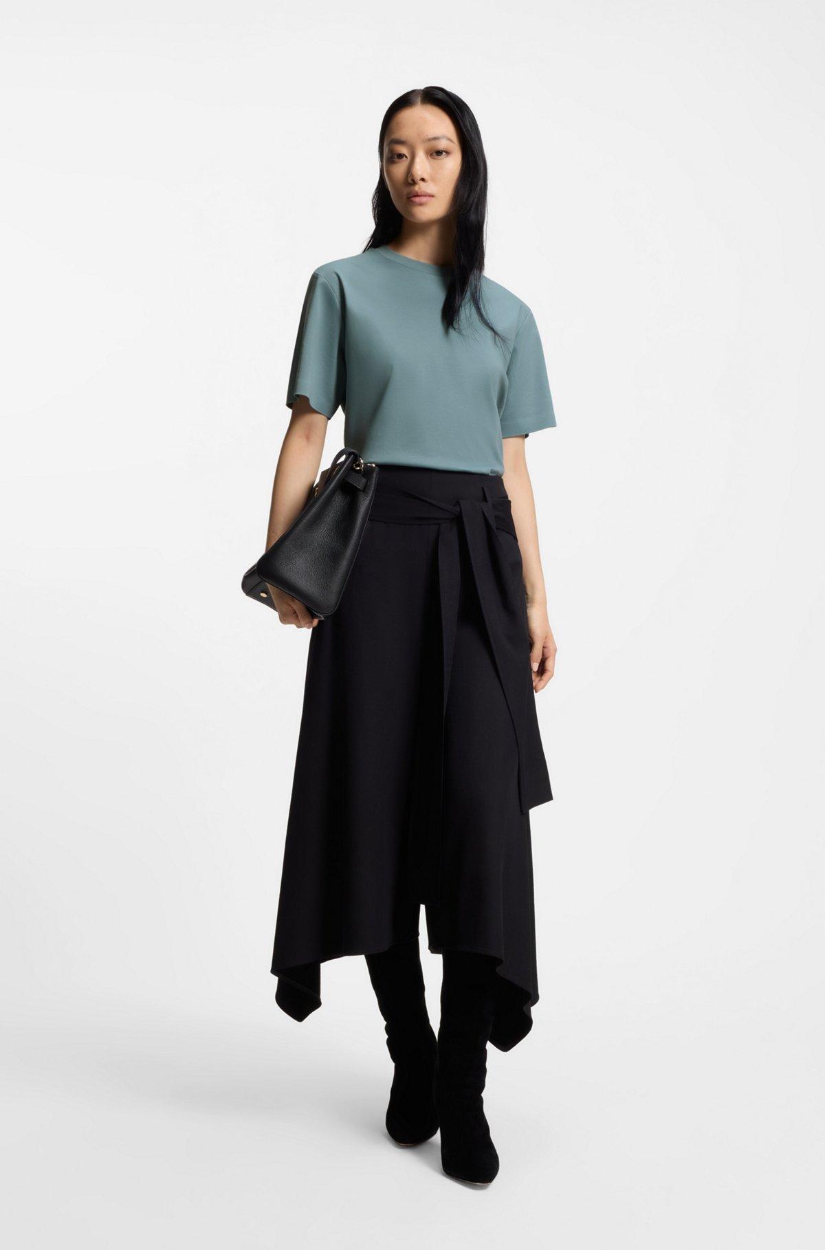 Relaxed-fit T-shirt in mercerized cotton Product Image