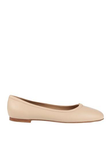 CHLOÉ Woman Ballet Flats Sand Size 9 Leather In Beige Product Image